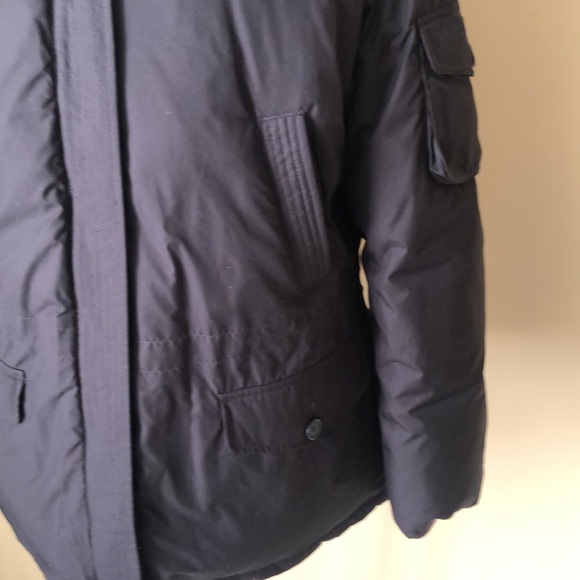 Ann Taylor loft down filled puffer with faux fur hood - Picture 2 of 6